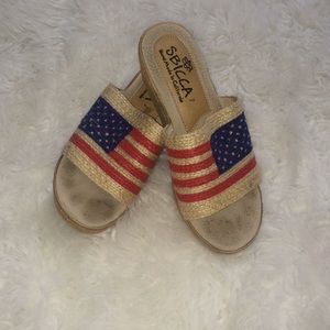 SBICCA Americana wedge sandal